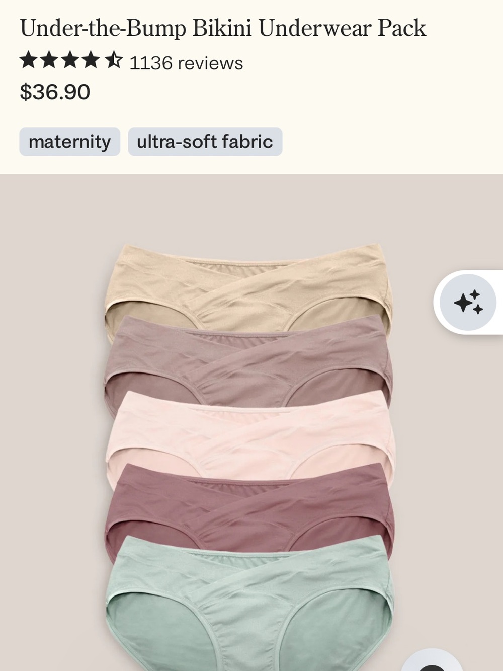 Kindred Bravely Pastel & Neutral Bikini Briefs Pack